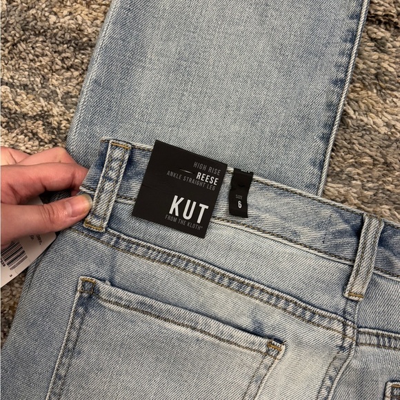 KUT From The Kloth High Rise Reese Ankle Straight Leg Jeans Sz 6 NWT | KUT Jean- - Picture 10 of 13